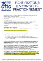 Congés de fractionnement